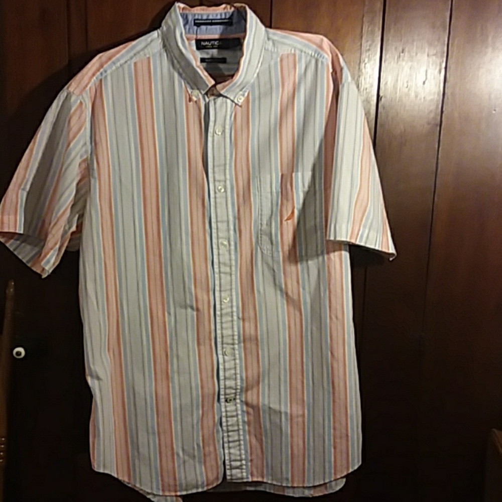 Nautical button down shirt size large